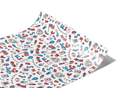 Party USA Americana Vinyl Wraps~Rwraps Series 914 Digitally Printed Vinyl Wrap~1