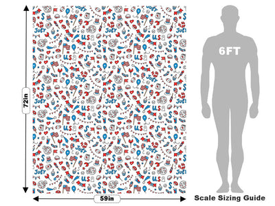 Party USA Americana Vehicle Wrap Scale~Rwraps Series 914 Party USA Americana Measurements~2