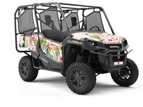Passionate Carnations Floral Utility Vehicle Vinyl Wrap