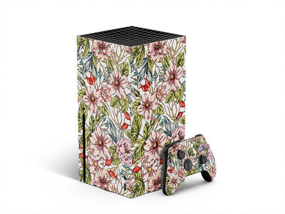 passionate carnations floral XBOX DIY Decal