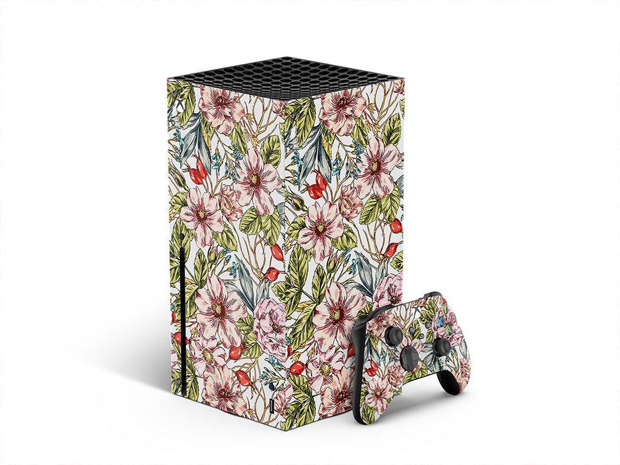 passionate carnations floral XBOX DIY Decal
