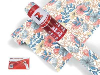 pastel blooms floral Craft Vinyl Roll