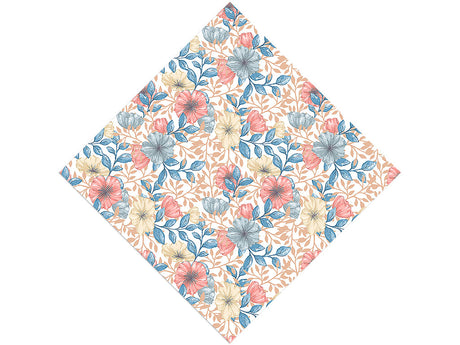 Pastel Blooms Floral Vinyl Wrap Pattern