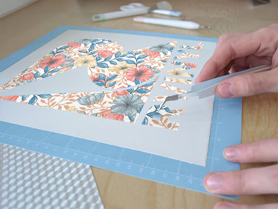 pastel blooms floral Easy Weed Craft Vinyl