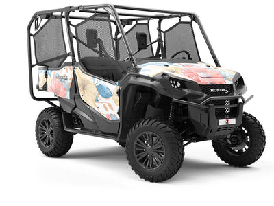 Pastel Blooms Floral Utility Vehicle Vinyl Wrap