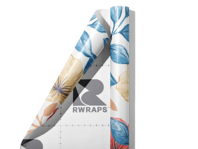 Pastel Blooms Floral Wrap Film Sheets~Rwraps Series 914 Pastel Blooms Floral Scrolled Sheet~3