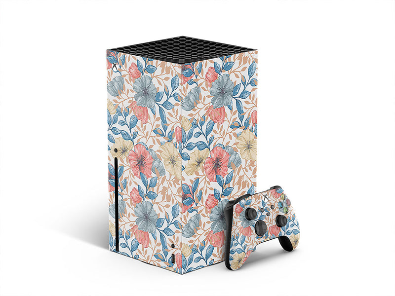 pastel blooms floral XBOX DIY Decal