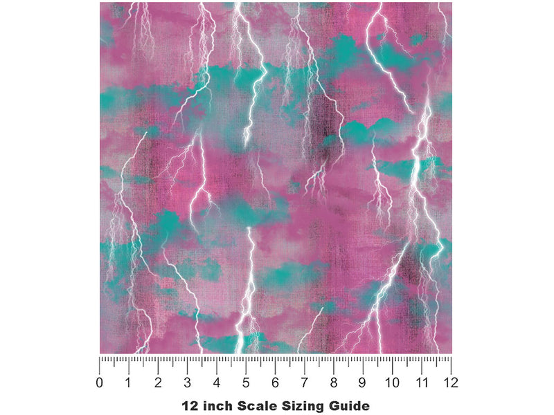 Pastel Bolts Sky Vinyl Film Pattern Size 12 inch Scale~Rwraps Pastel Bolts Sky Sizing Chart~2