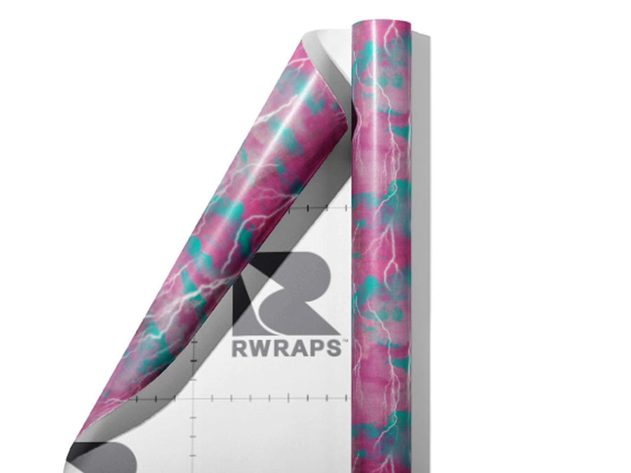 Pastel Bolts Sky Wrap Film Sheets~Rwraps Series 914 Pastel Bolts Sky Scrolled Sheet~3
