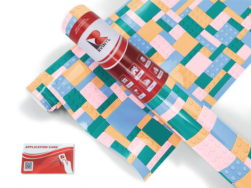 pastel bricks toy room Craft Vinyl Roll