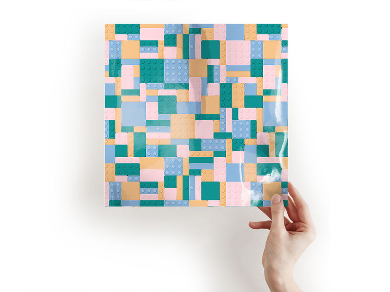 pastel bricks toy room Craft Sheets