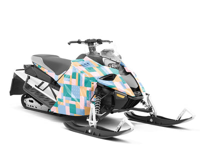 Pastel Bricks Toy Room Custom Wrapped Snowmobile