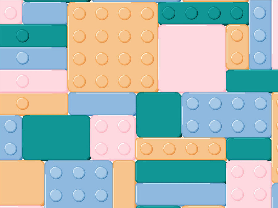 Pastel Bricks Toy Room Vinyl Wrap Pattern~Rwraps Series 914 Digitally Printed Vinyl Wrap~0