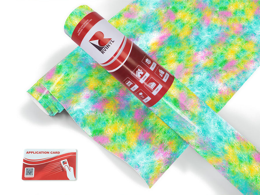 pastel daydream tie dye Craft Vinyl Roll