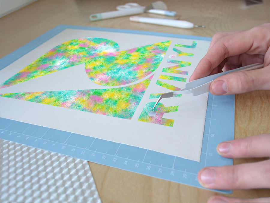 pastel daydream tie dye Easy Weed Craft Vinyl