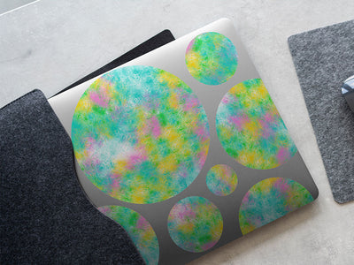 pastel daydream tie dye DIY Laptop Stickers