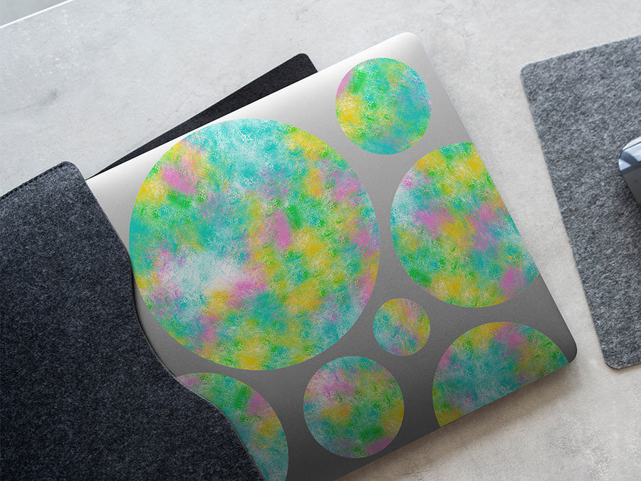 pastel daydream tie dye DIY Laptop Stickers