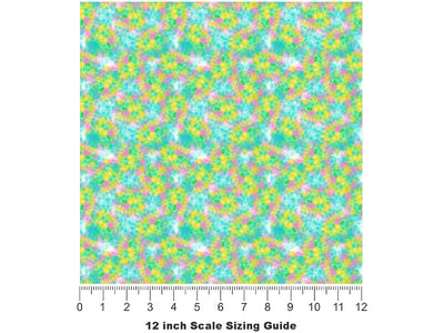 Pastel Daydream Tie Dye Vinyl Film Pattern Size 12 inch Scale~Rwraps Pastel Daydream Tie Dye Sizing Chart~2