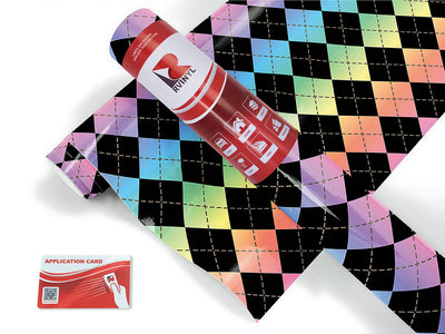 pastel gradient argyle Craft Vinyl Roll