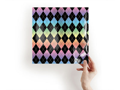 pastel gradient argyle Craft Sheets