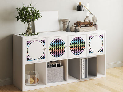 pastel gradient argyle DIY Furniture Stickers