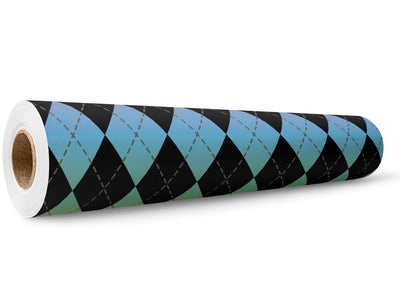 Pastel Gradient Argyle Wrap Film Wholesale Roll~Rwraps Series 914 Digitally Printed Vinyl Roll~5