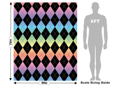 Pastel Gradient Argyle Vehicle Wrap Scale~Rwraps Series 914 Pastel Gradient Argyle Measurements~1
