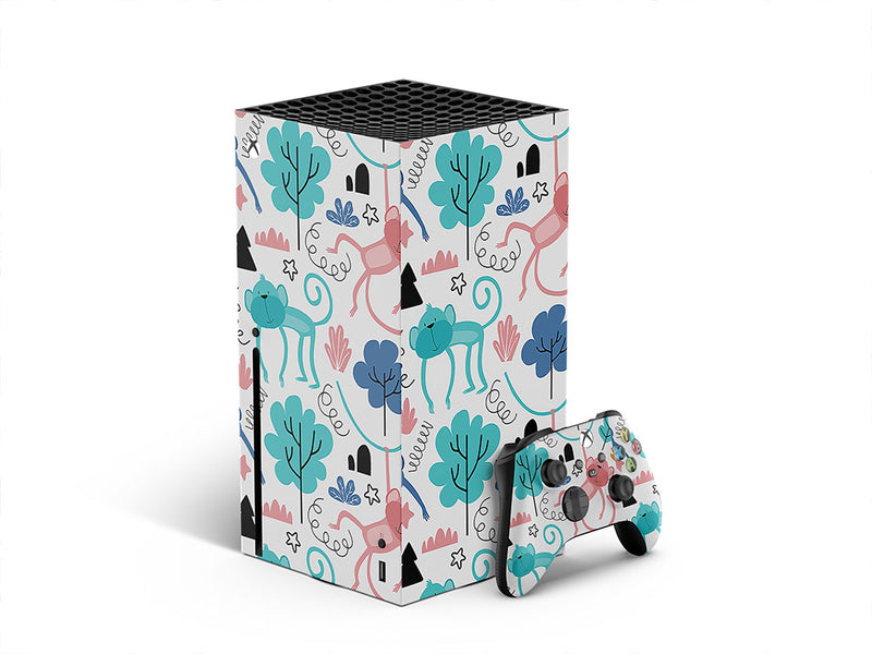 pastel jungle animal XBOX DIY Decal