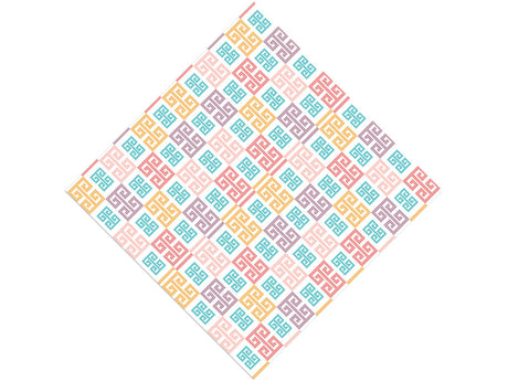 Pastel Meander Greco Roman Vinyl Wrap Pattern