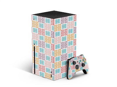 pastel meander greco roman XBOX DIY Decal