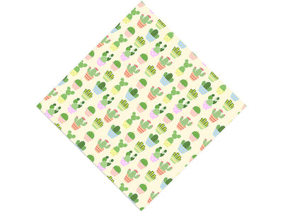 Pastel Needles Cacti Vinyl Wrap Pattern