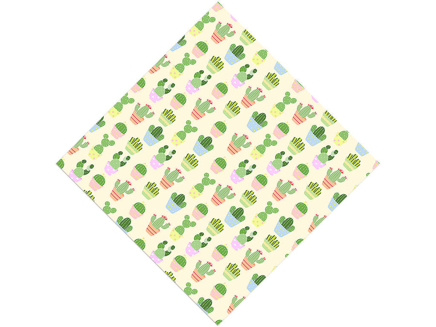 Pastel Needles Cacti Vinyl Wrap Pattern