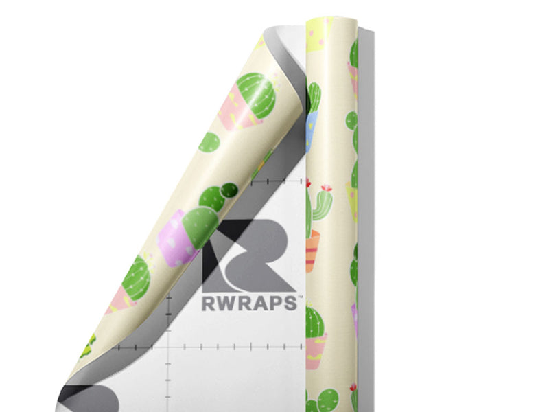 Pastel Needles Cacti Wrap Film Sheets~Rwraps Series 914 Pastel Needles Cacti Scrolled Sheet~3