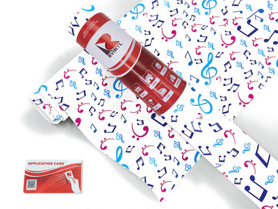 pastel notes music Craft Vinyl Roll