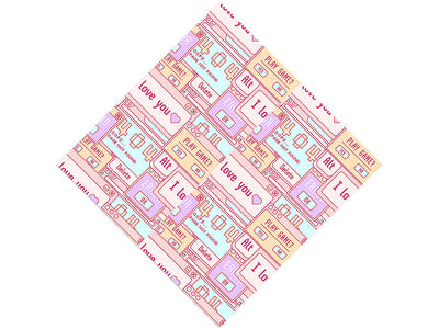 Pastel Pop-Ups Sticker Bomb Vinyl Wrap Pattern