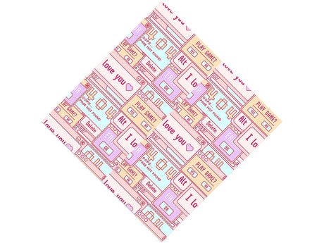 Pastel Pop-Ups Sticker Bomb Vinyl Wrap Pattern