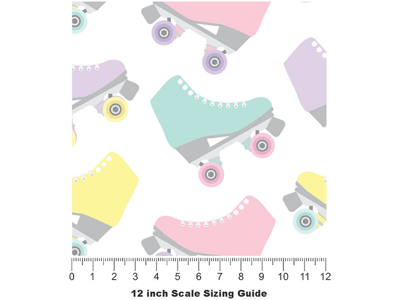 Pastel Quads Sport Vinyl Film Pattern Size 12 inch Scale~Rwraps Pastel Quads Sport Sizing Chart~2