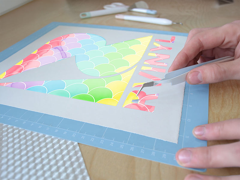 pastel scales animal Easy Weed Craft Vinyl