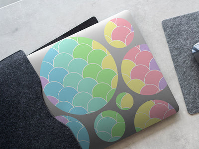 pastel scales animal DIY Laptop Stickers