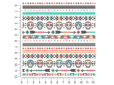 pastel sugar day of the dead 1ft x 1ft Craft Sheets