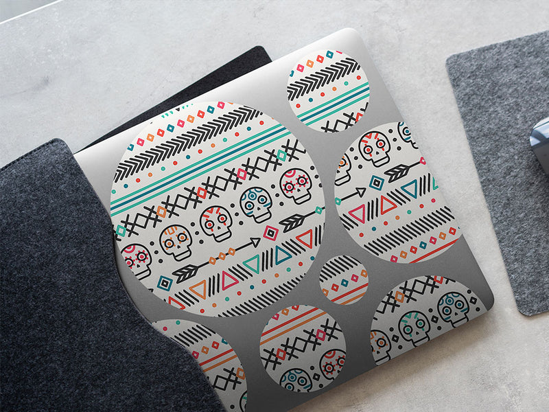 pastel sugar day of the dead DIY Laptop Stickers