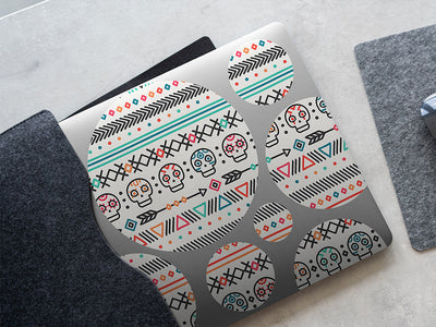 pastel sugar day of the dead DIY Laptop Stickers
