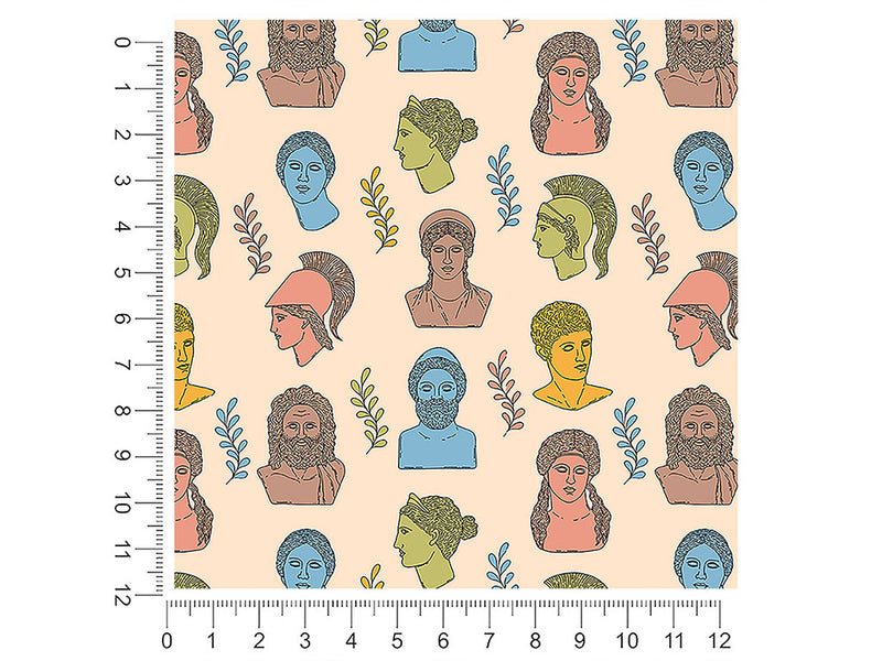 pastel titans greco roman 1ft x 1ft Craft Sheets