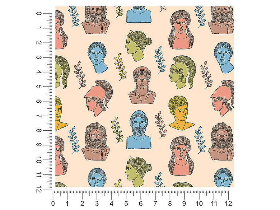pastel titans greco roman 1ft x 1ft Craft Sheets