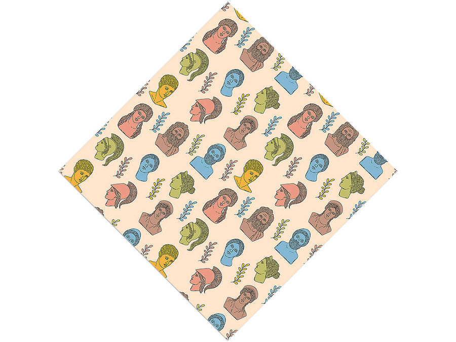 Pastel Titans Greco Roman Vinyl Wrap Pattern