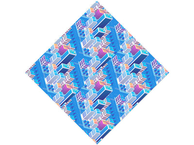 Pastel Towers Cityscape Vinyl Wrap Pattern