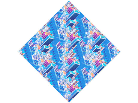 Pastel Towers Cityscape Vinyl Wrap Pattern