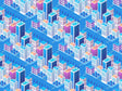 Pastel Towers Cityscape Vinyl Wrap Pattern~Rwraps Series 914 Digitally Printed Vinyl Wrap~0