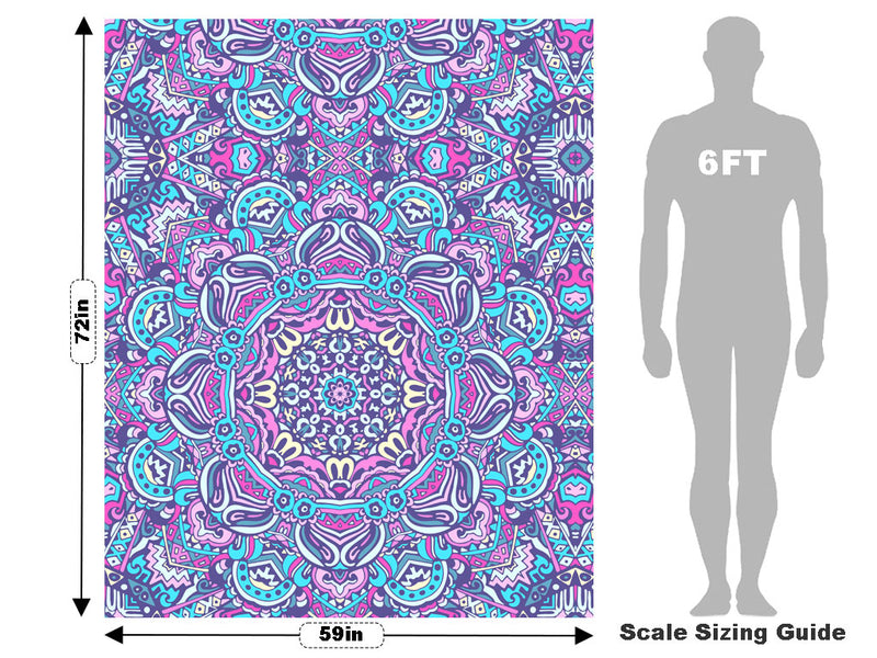 Pastel Wonder Mandala Vehicle Wrap Scale~Rwraps Series 914 Pastel Wonder Mandala Measurements~1