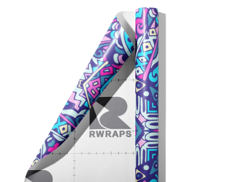 Pastel Wonder Mandala Wrap Film Sheets~Rwraps Series 914 Pastel Wonder Mandala Scrolled Sheet~3